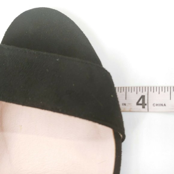 Midnight Velvet Womens Tri Colored Sandals Pumps Buckle Black Red White 10M New - Picture 7 of 11